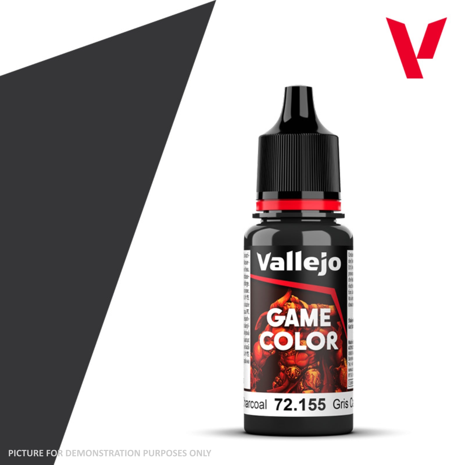 Vallejo Game Colour - 72.155 Charcoal 18ml